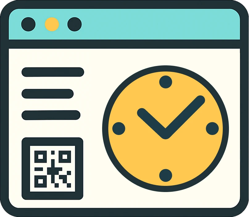 Icono reloj qr nodilink